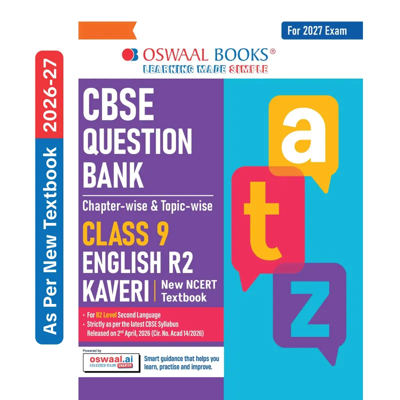 CBSE Class 9 English Question Bank Chapter-wise & Topic-wise | Based on new NCERT Textbook Kaveri | Includes Summary, Competency-Based Question, Self-Assessment & Practice Papers | For R2 Level