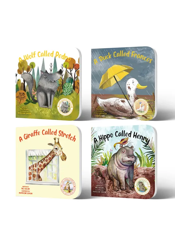 Lil Legends A Life Lesson for Kids Series, Stories About Good Habits | Value-based Picture Story Board Books | Set of 4 - Wolf, Duck, Giraffe and Hippo | For Age 4-8