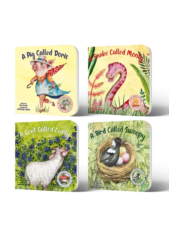 Lil Legends A Life Lesson for Kids Series, Stories About Staying Safe | Value-based Picture Story Board Books | Set of 4 - Pig, Snake, Goat and Bird | For Age 4-8
