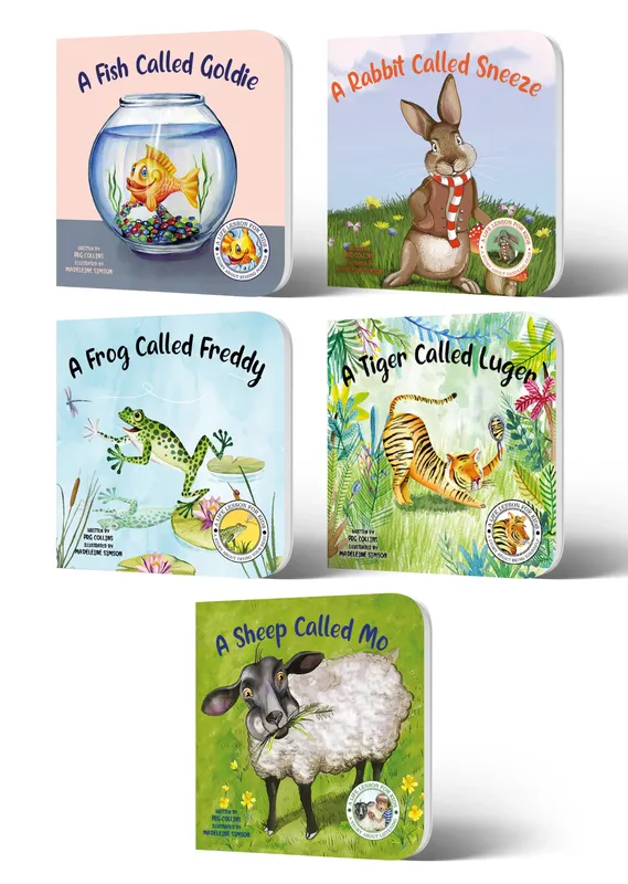 Lil Legends A Life Lesson for Kids Series, Stories About Growing Strong | Value-based Picture Story Board Books | Set of 5 - Fish, Rabbit, Frog, Tiger and Sheep | For Age 4-8