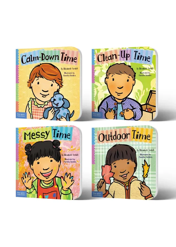 Lil Legends Toddler Tools Self-Management Set of 4 Board Books for Kids | Calm Down, Clean-Up, Messy Time and Outdoor Time | Good Habits and Independence | For Age 2+