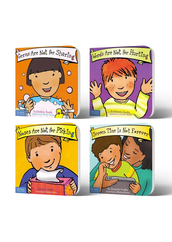 Lil Legends Best Behaviour Series Set of 4 Board Books for Kids | Germs, Kind Words, Nose Picking and Screen Time | Fun Picture Stories to Build Hygiene and Good Habits | For Age 2+