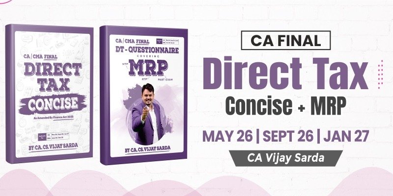 CA Final DT Concise & MRP Combo Books By CA Vijay Sarda