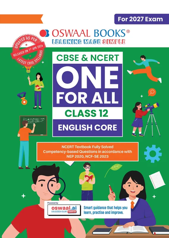 CBSE & NCERT One for All Class 12 English Core (For 2027 Exam)