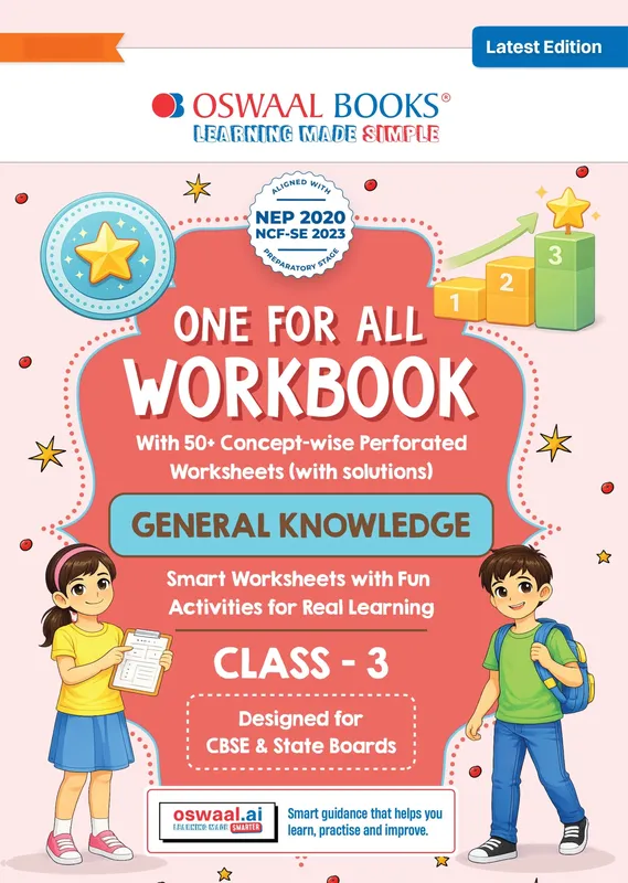 One for All Workbook Class 3 General Knowledge | 50+ Concept-wise Perforated Worksheets | NEP 2020 & NCF 2023 Aligned | For CBSE & State Boards | Builds Concept Clarity & Scientific Skills