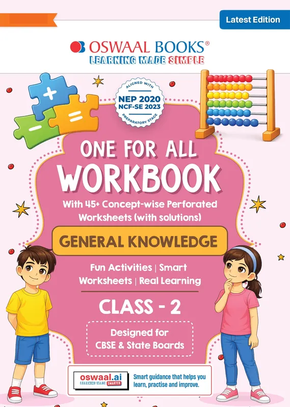 One for All Workbook Class 2 General Knowledge | 45+ Concept-wise Perforated Worksheets | NEP 2020 & NCF 2023 Aligned | For CBSE & State Boards | Builds Concept Clarity & Scientific Skills