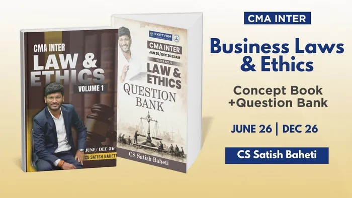 CMA Inter Law Regular Books By CS Satish Baheti
