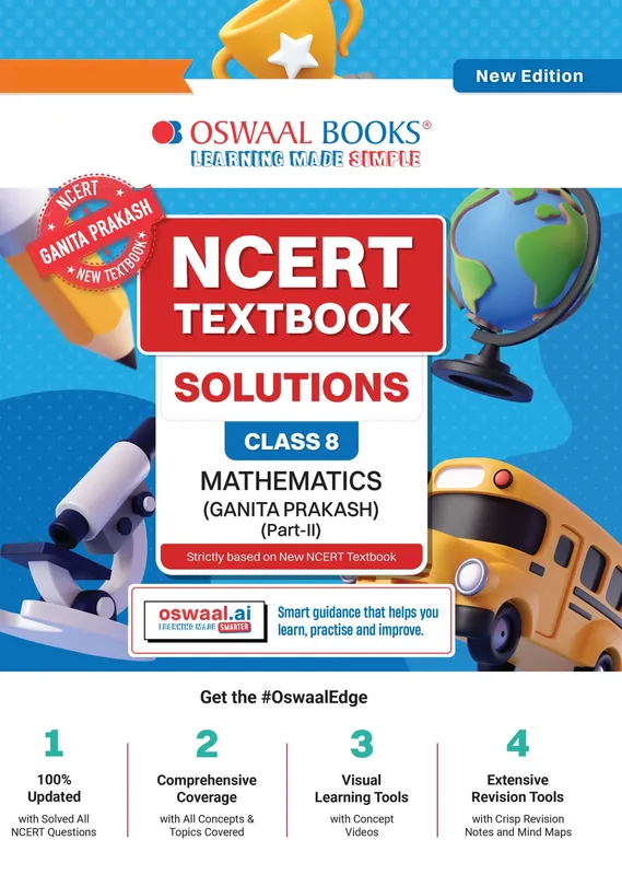 NCERT Textbook Solutions Mathematics Part-2 Class 8 | For CBSE 2026-27 Exam | Based on Latest NCERT Ganita Prakash | With Complete Solutions & Subjective Questions for Practice