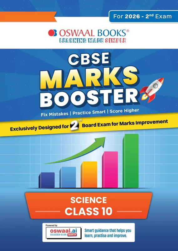 For 2nd Board on 18th May 2026 | CBSE Marks Booster Science Class 10 | Marks Improvement | Key Concepts with Exam Tips | Quick Revision | Score Boosters | 1st Boards Solved Papers | Oswaal AI