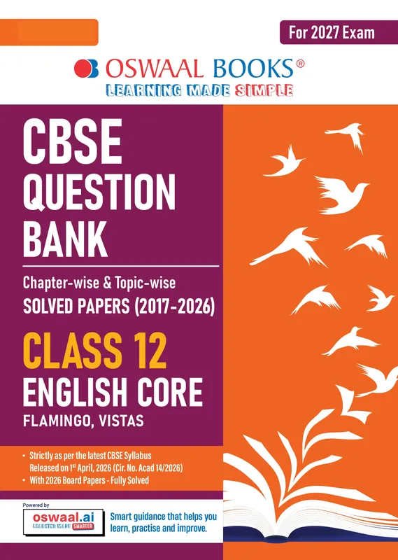 CBSE Class 12 English Core Question Bank | Chapter & Topic-wise Solved Papers (2017-2026) | Based on Latest Syllabus (April 2026) | Includes 2026 Papers | For 2027 Exam