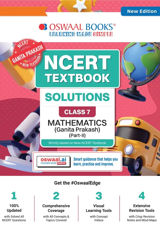 NCERT Textbook Solutions Mathematics (Ganita Prakash) Part-2 Class 7 | For CBSE 2026-27 Exam | Based on Latest NCERT Ganita Prakash | With Complete Solutions & Subjective Questions for Practice