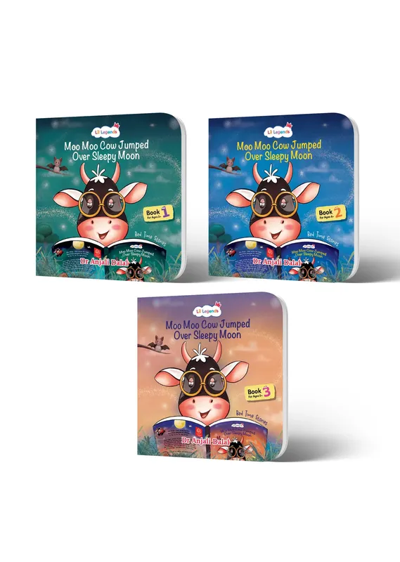 Lil Legends Bedtime Stories Box Set of 3 for Kids Age 3+ Years - Illustrated Bedtime Short Story Books with Colourful Pictures | Picture Books for Preschoolers