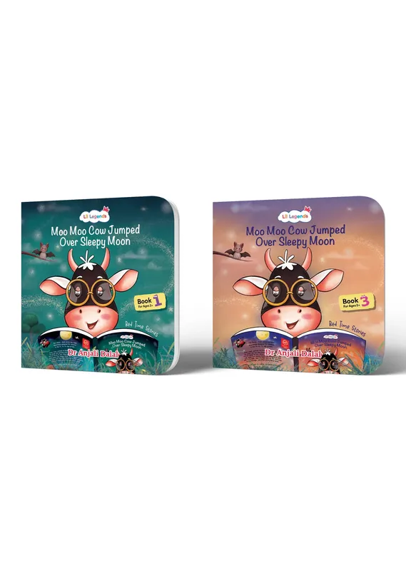 Lil Legends Bedtime Stories Set of 2 for Kids Age 3+ Years - Illustrated Bedtime Short Story Books with Colourful Pictures | Picture Books for Preschoolers
