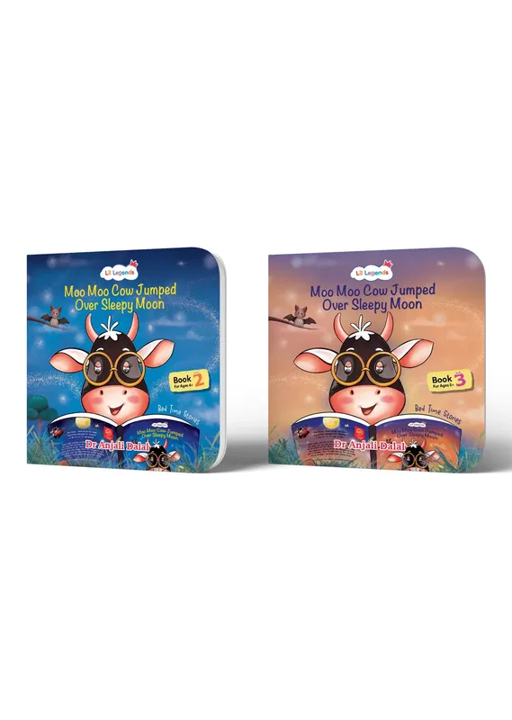 Lil Legends Bedtime Stories Set of 2 for Kids Age 4+ Years - Illustrated Bedtime Short Story Books with Colourful Pictures | Picture Books for Preschoolers