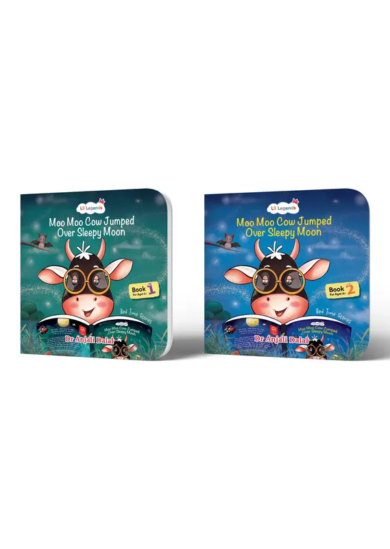 Lil Legends Bedtime Stories Set of 2 for Kids Age 3+ Years - Illustrated Bedtime Short Story Books with Colourful Pictures | Picture Books for Preschoolers | By Dr Anjali Dalal
