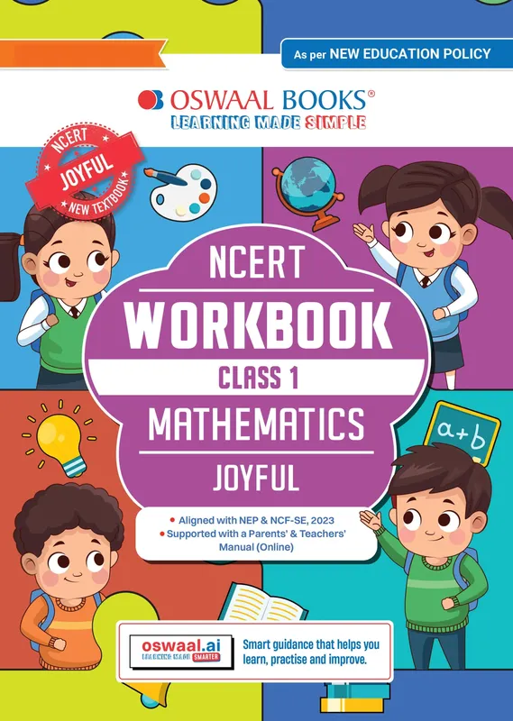 CBSE Class 1 Workbook Based on NCERT Textbook Joyful Mathematics Class 1 | With Practice Worksheets & Activity-Based Questions | For Exam 2026-27 | As per NCF & NEP