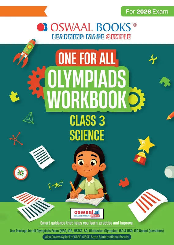 One For All Olympiads Workbook Class 3 Science | Questions for SOF NSO & Other Olympiad Exams 2026 | With Sample Practice Papers & Oswaal.AI