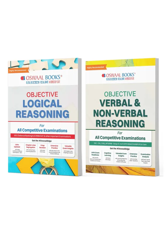 Objective Logical, Verbal & Non-Verbal Reasoning for All Competitive Exams English Medium Set of 2 | Chapter-wise & Topic-wise with 700+ Previous Years Questions | SSC, Banking, RRB, Defence, LIC