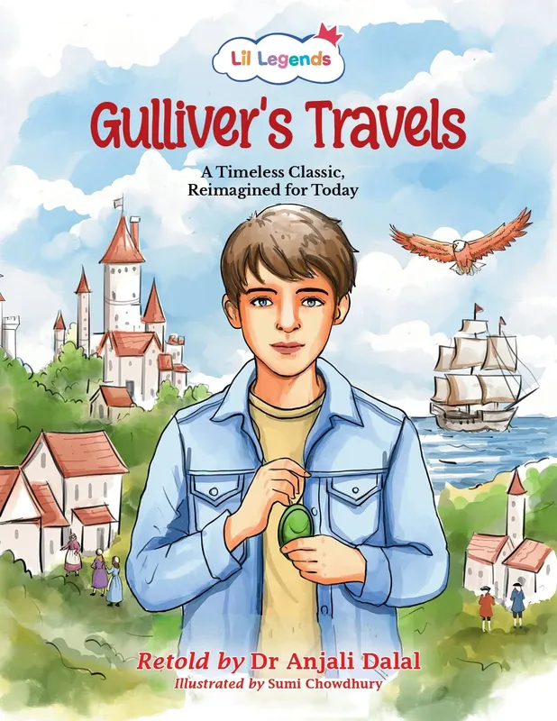 Lil Legends Gulliver's Travels, A Timeless Classic Re-Imagined for Today | Illustrated Story Book | Vocabulary, Imagination and Value Booster Story | For Age 7+