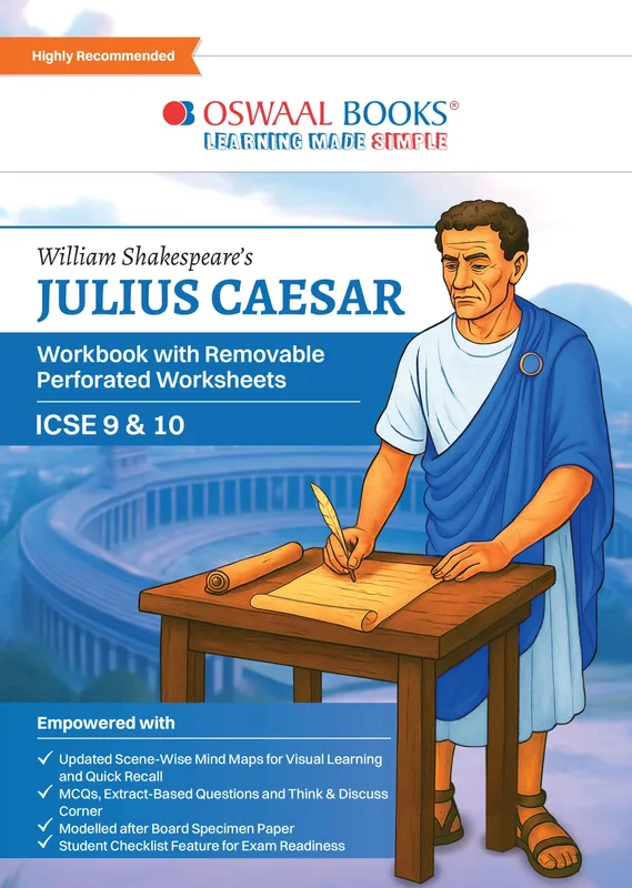 ICSE Class 10 William Shakespeare's Julius Caesar Workbook with Solutions ICSE 9 & 10