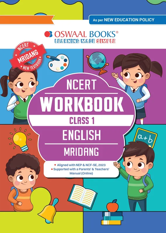 CBSE Class 1 Workbook Based on NCERT Textbook Mridang English Class 1 | With Grammar Worksheets & Activity Based Questions | For Exam 2026-27 | As per NCF & NEP