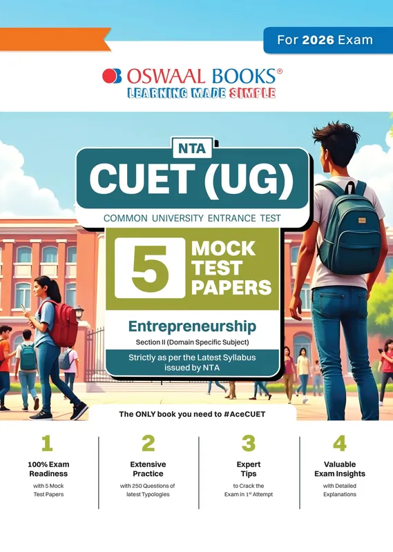 NTA CUET(UG) 5 Mock Test Papers Entrepreneurship For 2026 Exam