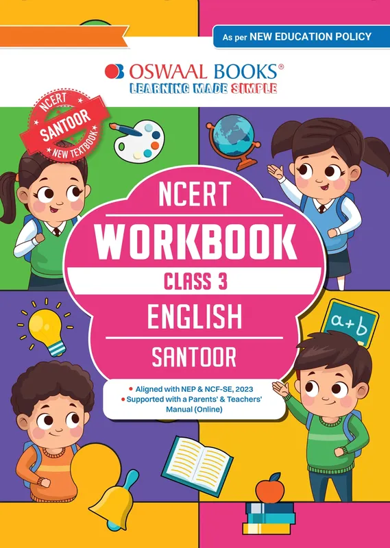 CBSE Class 3 Workbook Based on NCERT Textbook Santoor English Class 3 | With Grammar Worksheets & Activity Based Questions | For Exam 2026-27 | As per NCF & NEP