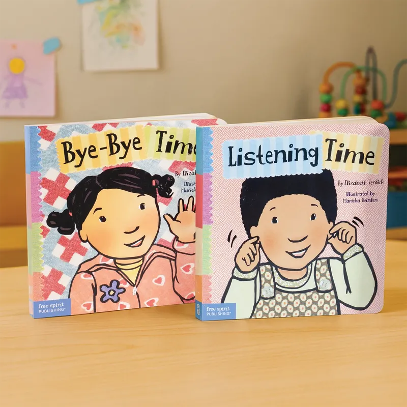 Listening & Goodbye Time (Toddler Tools Series) – 2 Board Books for Toddlers (Ages 1-3 yrs) | Build Social Skills & Smooth Transitions | by Free Spirit Publishing