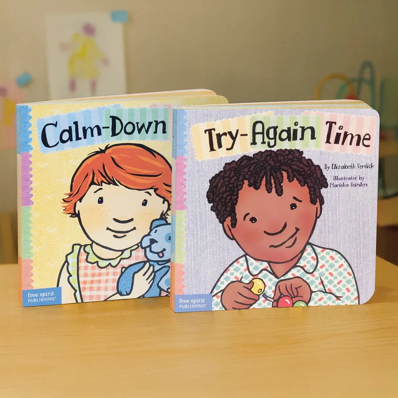 Emotional Resilience Duo Set (Toddler Tools Series) – 2 Board Books for Toddlers (Ages 1-3 yrs) | Includes Calming Down & Trying Again Skills | by Free Spirit Publishing