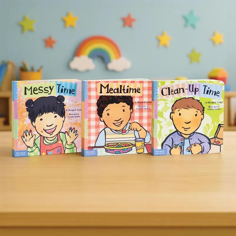 Mealtime & Clean-Up Set (Toddler Tools Series) – 3 Board Books for Toddlers (Ages 1-3 yrs) | Build Healthy Routines & Habits | by Free Spirit Publishing