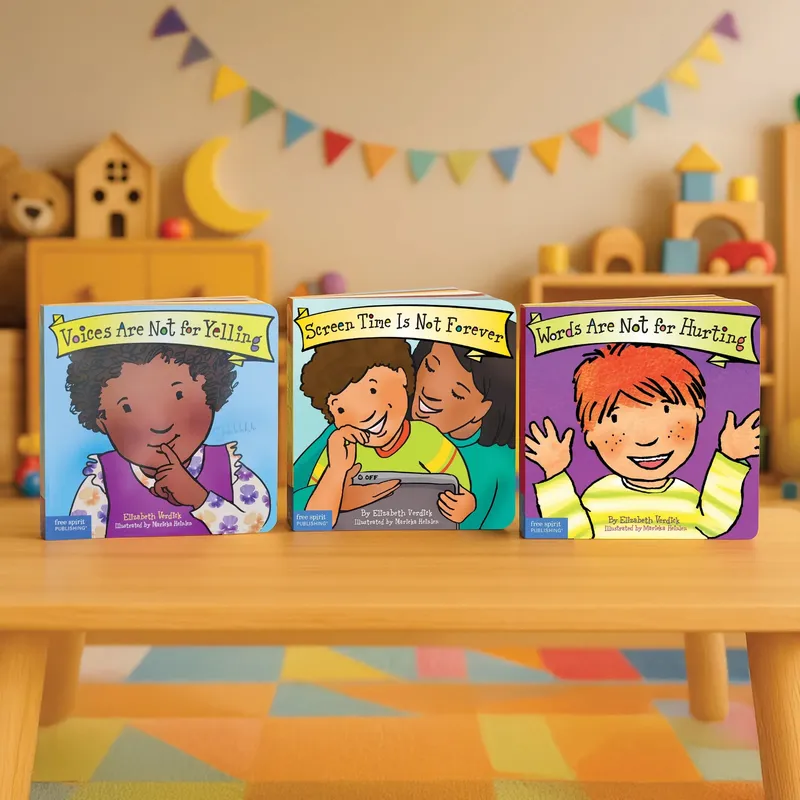 Best Behaviour Trio Set — Board Books | Voices Are Not for Yelling + Screen Time Is Not Forever + Words Are Not for Hurting | 3 Books to Build Calm Communication, Healthy Habits & Kindness