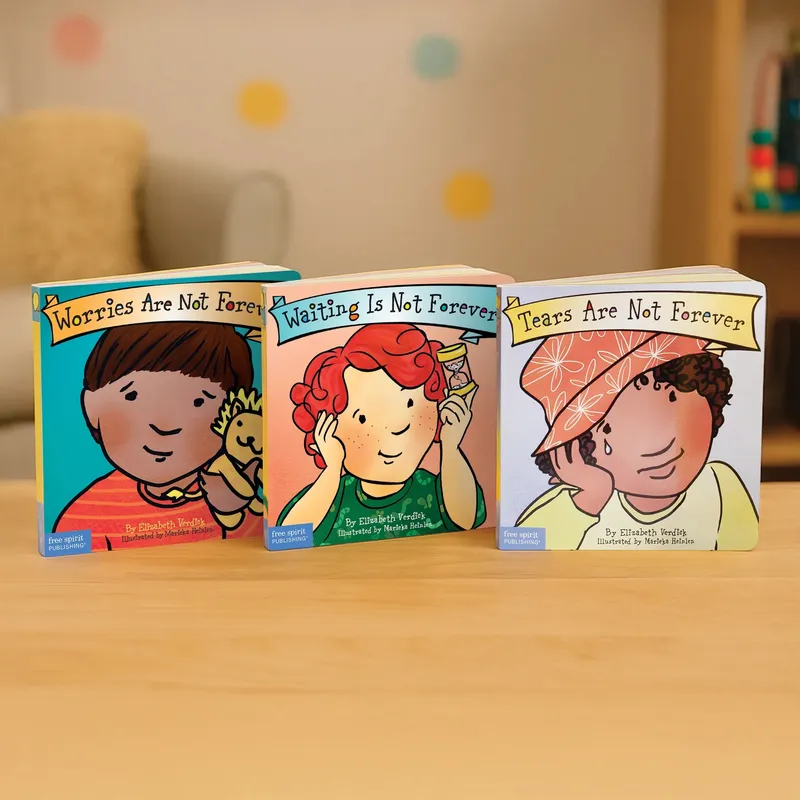 Emotional Resilience Trio Set (Best Behaviour Series) – 3 Board Books for Toddlers (Ages 1-4 yrs) | Includes Managing Tears, Worries & Waiting | by Free Spirit Publishing