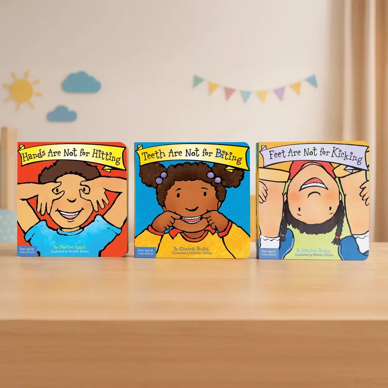 Best Behaviour Trio Set — Board Books | Hands Are Not for Hitting + Teeth Are Not for Biting + Feet Are Not for Kicking | 3 Books to Build Self-Control, Empathy & Positive Behaviour
