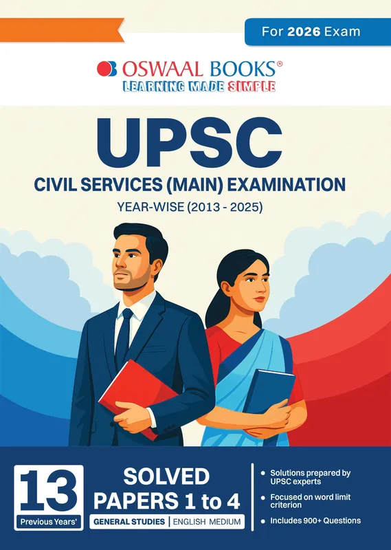 UPSC CSE Mains 13 Years Solved Papers (2013-2025) General Studies For Civil Services Exams 2026