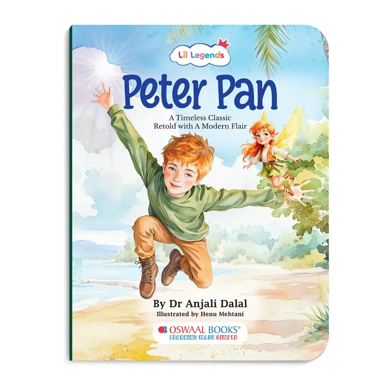 Lil Legends Peter Pan, A Timeless Classic Retold with a Modern Flair | Illustrated Story Book | Vocabulary, Imagination and Value Booster Story For Young Readers | For Age 7+
