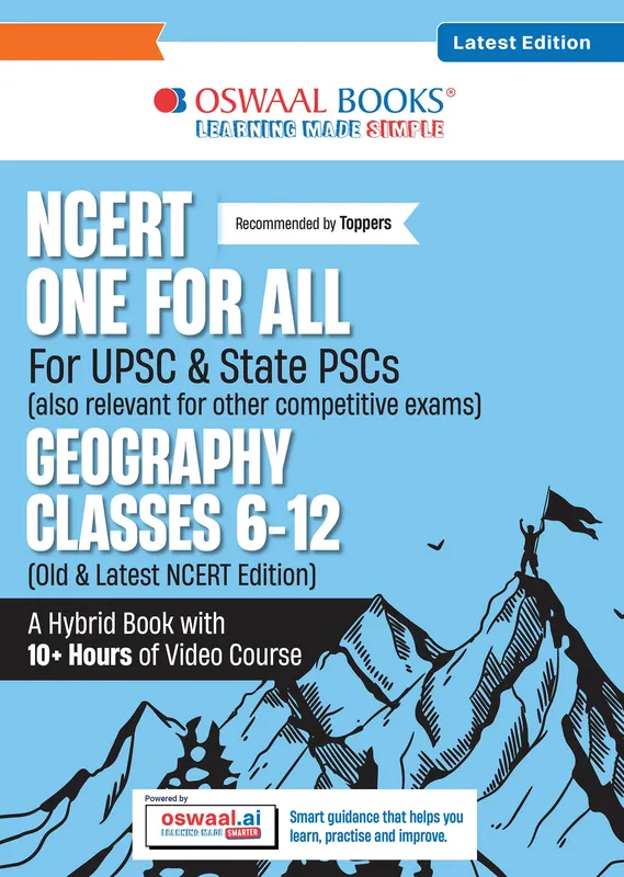 NCERT One For All Book for UPSC & State PSCs | Geography Classes 6-12 (Old & New NCERT Edition) Latest Edition