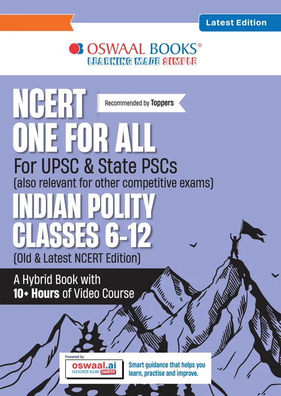 NCERT One For All Book for UPSC & State PSCs | Indian Polity Classes 6-12 (Old & New NCERT Edition) Latest Edition