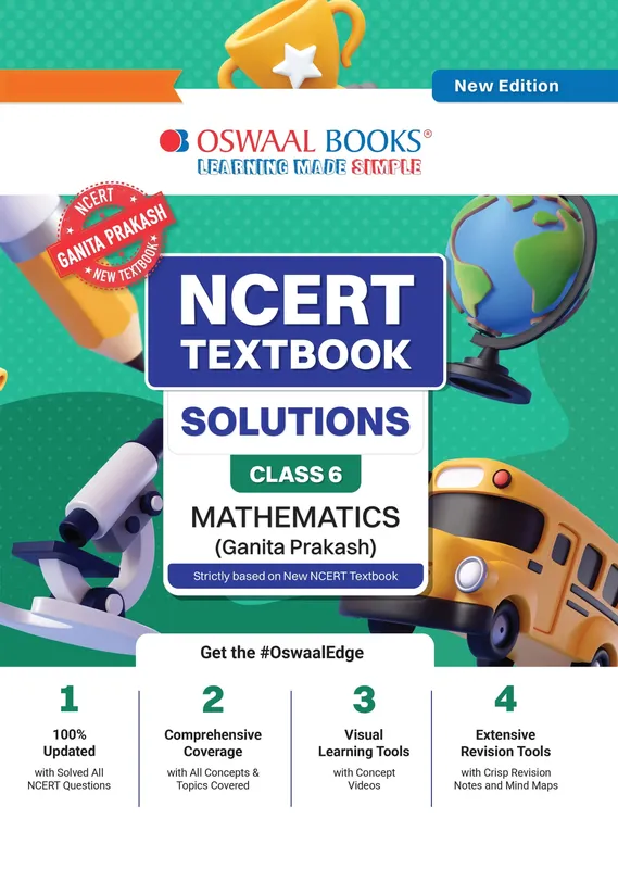 NCERT Textbook Solutions Mathematics Class 6 | For CBSE 2026-27 Exam | Based on Latest NCERT Ganita Prakash | With Complete Solutions of Objective & Subjective Questions for Practice