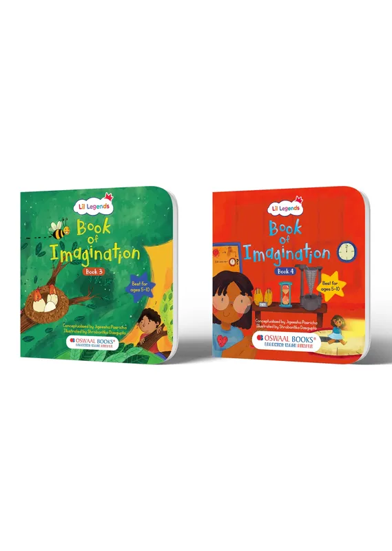 Lil Legends Book of Imagination Set of 2 (Books 3 & 4) for Kids Age 5-10 Years - Creative Drawing & Writing Prompts | Screen-Free Fun Activity Books for Children