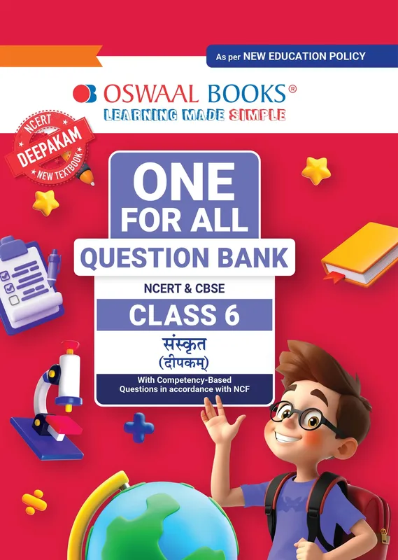 CBSE Class-6 One for All Sanskrit (Deepakam) For 2026-27 Exam | As Per Latest NCERT & CBSE Syllabus | Chapter-wise Question Bank, Revision Notes, Grammar & Competency Based Questions