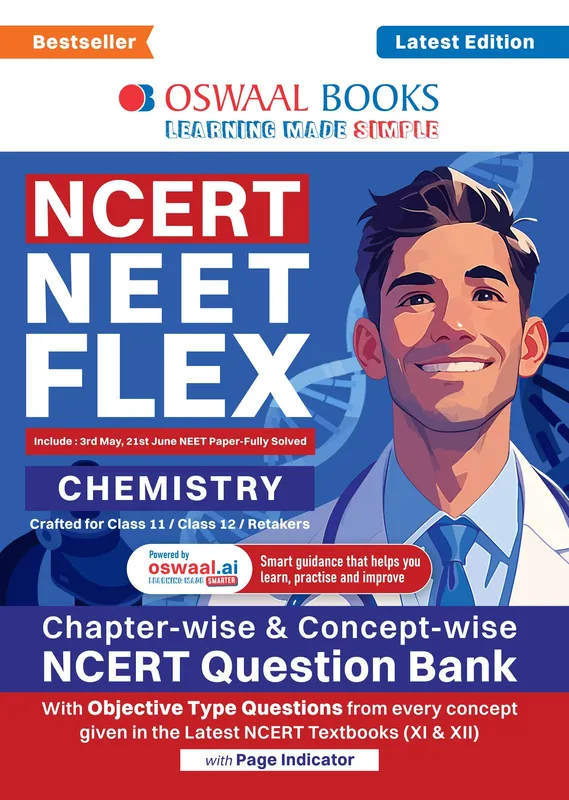 NCERT NEET FLEX - Chemistry | Chapter-wise & Topic-wise | NCERT Question Bank | 1200+ Qs, PYQs 2025 & 2024, Sample Papers, Mind Maps, Concept Videos, NCERT + Exemplar | For 2026, 2027 & 2028 Exams