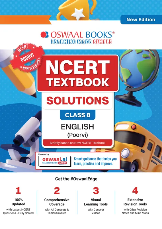 NCERT Textbook Solutions English Class 8 | For CBSE 2026-27 Exam | Based on Latest NCERT Malhar | With Complete Solutions of Objective & Subjective Questions for Practice