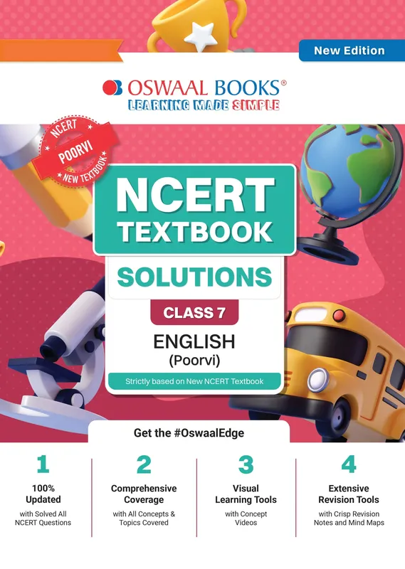 NCERT Textbook Solutions English Class 7 | For CBSE 2026-27 Exam | Based on Latest NCERT Poorvi | With Complete Solutions of Objective & Subjective Questions for Practice