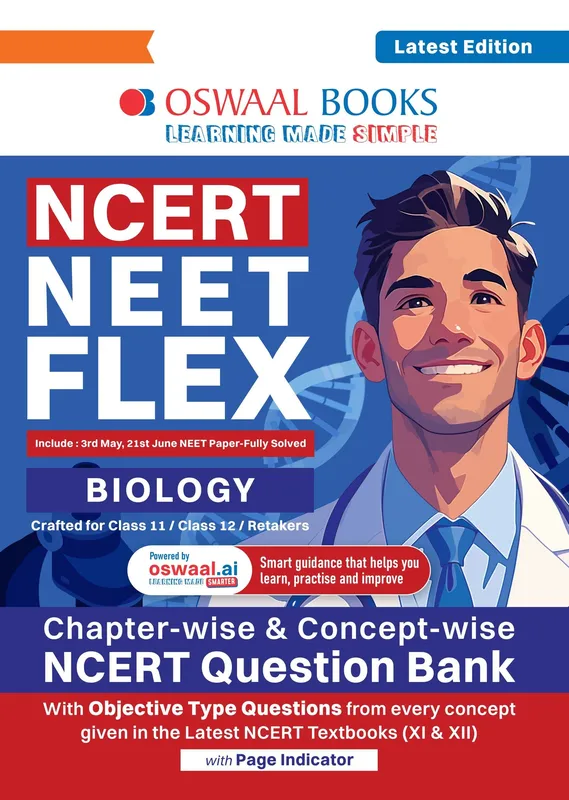 NCERT NEET FLEX - Biology | Chapter-wise & Topic-wise | NCERT Question Bank | 2500+ Qs, PYQs 2025 & 2024, Sample Papers, Mind Maps, Concept Videos, NCERT + Exemplar | For 2026, 2027 & 2028 Exams