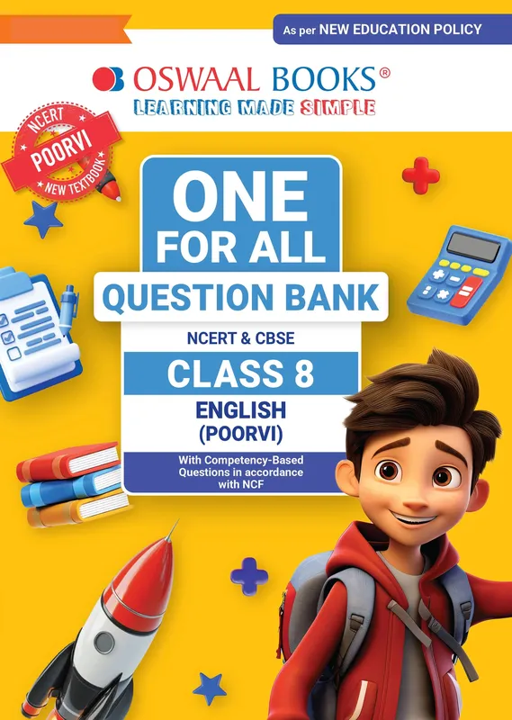 CBSE Class-8 One for All English (Poorvi) For 2026-27 Exam | As Per Latest NCERT & CBSE Syllabus | Chapter-wise Question Bank, Revision Notes, Literature, Grammar & Competency Based Questions
