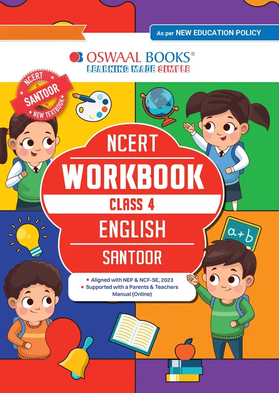 CBSE Class 4 NCERT Workbook Class 4 English (Santoor) | With Grammar Worksheets & Activity Based Questions | For Exam 2026-27 | As per NCF & NEP