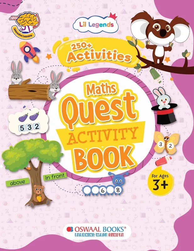 Lil Legends 250+ Activities Maths Quest Activity Book for Age 3+ | Counting, Number Recognition and Early Maths Concepts | For Toddlers/ LKG/UKG