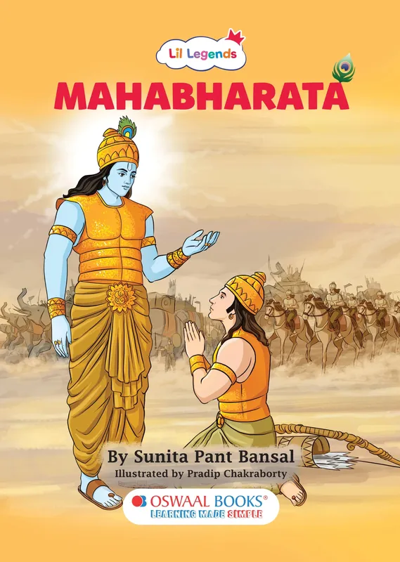 Lil Legends Mahabharat Story Book for Kids Age 7+ Years | Padded Illustrated Mythology Book | Epic Tales of the Pandavas, Krishna and Kurukshetra | Cultural Learning Book