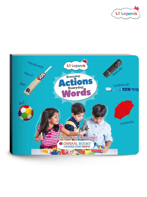 Lil Legends Everyday Actions, Everyday Words Book for Kids | Educator-Designed Communication Book | Vocabulary, Routine Awareness & Speech Support | Age 2+ Years
