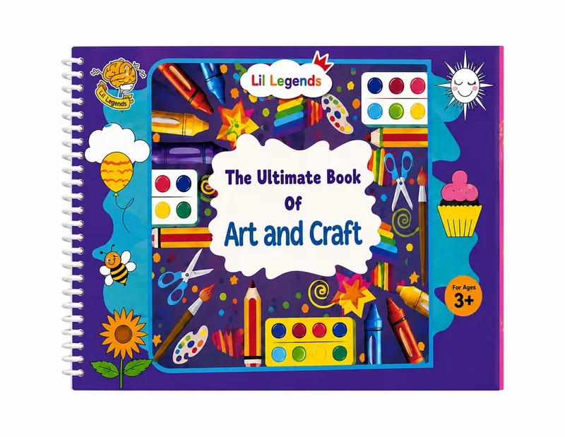 Lil Legends The Ultimate Book of Art and Craft for Kids | 30+ Creative Activities and DIY Projects | Imagination and Creativity | Tracing, Drawing, Colouring and Craft Activities | Age 3+